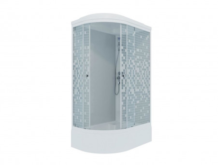 Душевая Кабина «Triton» Коралл Мозаика 120x80x231,5 В R, со Смесителем ДН4 (Щ0000038533)