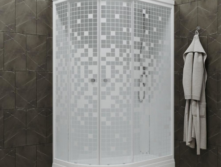 Душевая Кабина «Triton» Коралл Мозаика 120x80x217,5 А R, со Смесителем ДН4 (Щ0000043488)