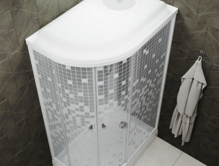 Душевая Кабина «Triton» Коралл Мозаика 120x80x217,5 А R, со Смесителем ДН4 (Щ0000043488)