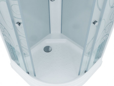 Душевая Кабина «Triton» Стандарт Узоры 90x90x215 А, со Смесителем ДН4 (Щ0000027239)