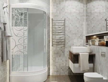 Душевая Кабина «Triton» Стандарт Узоры 90x90x228 В, со Смесителем ДН4 (Щ0000027248)