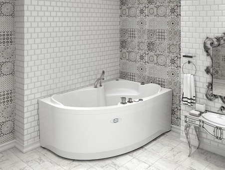 Акриловая Ванна «Vannesa» Ирма 169х110 R (2-01-0-2-1-217Ч)