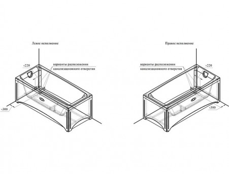 Акриловая Ванна «Vannesa» Веста 168х70, Комплект (137468)
