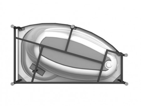 Акриловая Ванна «Vannesa» София 169х99 L, Комплект (137494)