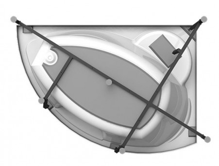 Акриловая Ванна «Vannesa» Алари 168х120 L, Комплект (137460)