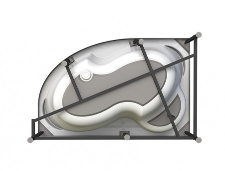 Акриловая Ванна «Vannesa» Ирма 149х96 R, Комплект (137471)