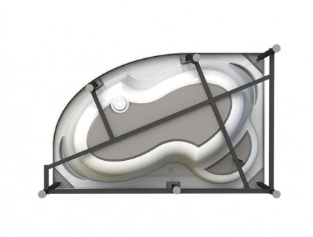 Акриловая Ванна «Vannesa» Ирма 160х105 R, Комплект (137473)