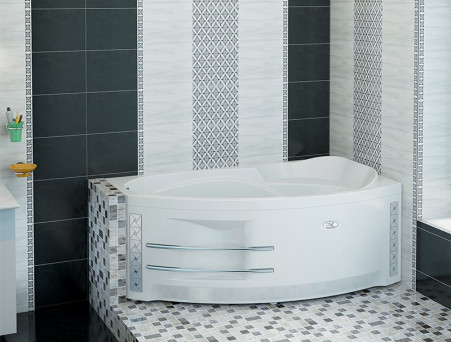 Акриловая Ванна «Vannesa» София 169х99 R, Комплект (137495)