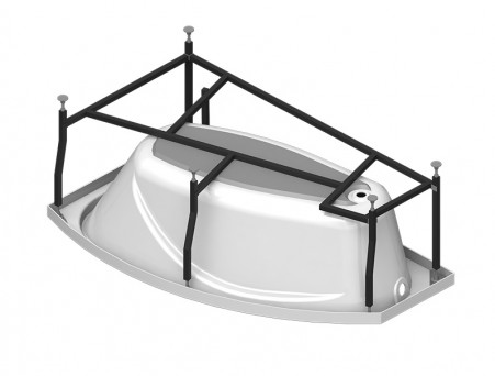 Акриловая Ванна «Vannesa» София 169х99 R, Комплект (137495)