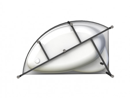 Акриловая Ванна «Vannesa» Модерна 160х100 R, Комплект (137483)