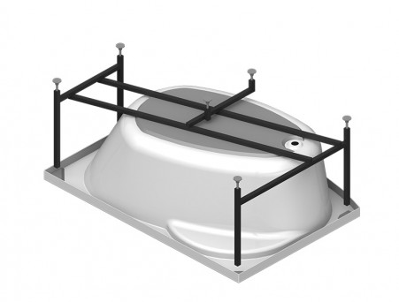 Акриловая Ванна «Vannesa» Монти 150х105 L, Комплект (137484)