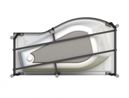 Акриловая Ванна «Vannesa» Миранда 168х95 R (2-01-0-2-1-209Ч)