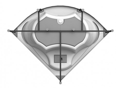 Акриловая Ванна «Vannesa» Сандра 149х149 (2-01-0-0-1-221Ч)