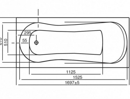 Акриловая Ванна «Roca» Uno 170х75 (ZRU9302870)