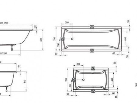 Акриловая Ванна «Ravak» Classic 160х70 (C531000000)