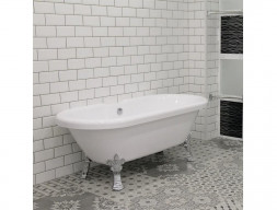 Акриловая Ванна «Radomir» Леонесса 175х80, Ножки «Лилия» Chrome (1-01-2-0-9-138)