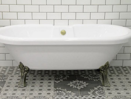 Акриловая Ванна «Radomir» Леонесса 175х80, Ножки «Лилия» Bronze, Перламутр (1-01-4-0-9-138П)