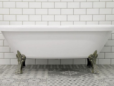 Акриловая Ванна «Radomir» Леонесса 175х80, Ножки «Лилия» Bronze, Перламутр (1-01-4-0-9-138П)