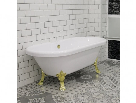 Акриловая Ванна «Radomir» Леонесса 175х80, Ножки «Лилия» Gold (1-01-3-0-9-138)