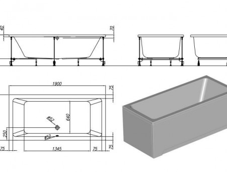 Акриловая Ванна «Kolpa-San» Elektra 190х90 (3039715)