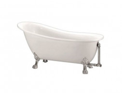 Акриловая Ванна «BelBagno» 155х76 Ножки Хром, Комплект (092546)