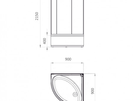 Душевая Кабина «Comforty» 900x900x2150 (Comforty 300)