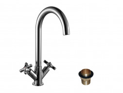 Смеситель для Кухонной Мойки «Rossinka» RS39, Хром (RS39-72U)