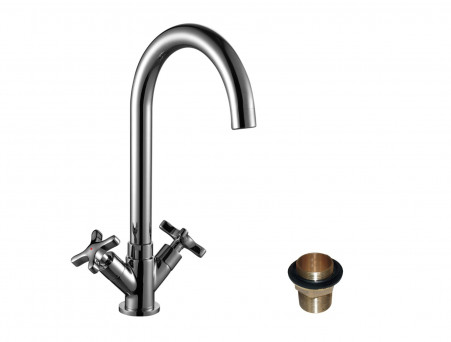 Смеситель для Кухонной Мойки «Rossinka» RS39, Хром (RS39-72U)