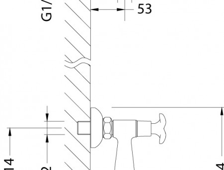 Смеситель для Ванны с Душем «Lemark» Flora, Хром (LM0103C)