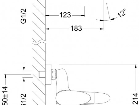 Смеситель для Ванны с Душем «Lemark» Nero, Хром (LM0214C)