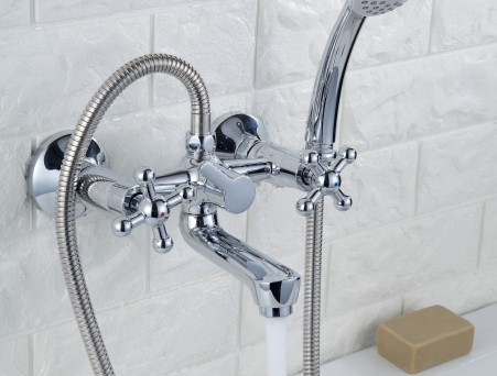 Смеситель для Ванны с Душем «Rossinka» G, Хром (G02-83)