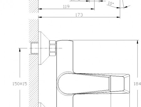 Смеситель для Ванны с Душем «Rossinka» RS28, Хром (RS28-31)