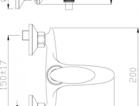 Смеситель для Ванны с Душем «Rossinka» RS30, Хром (RS30-31)