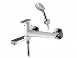 Смеситель для Ванны с Душем «Rossinka» W, Белый, Хром (W35-33)