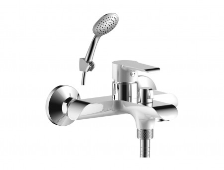 Смеситель для Ванны с Душем «Rossinka» W, Белый, Хром (W35-31)