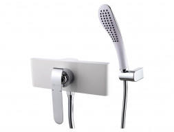 Смеситель для Душа «Lemark» Melange, Белый, Хром (LM4903CW)