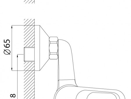 Смеситель для Душа «Rossinka» B, Хром (B35-41)