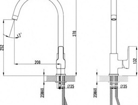 Смеситель для Кухонной Мойки «Lemark» Basis, Хром (LM3605C)