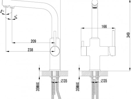 Смеситель для Кухонной Мойки «Lemark» Comfort, Хром (LM3060C)
