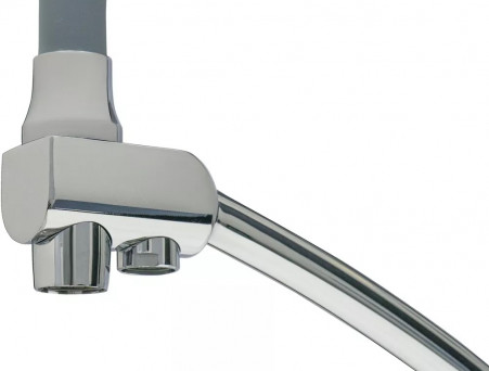 Смеситель для Кухонной Мойки «Lemark» Comfort, Хром, Серый (LM3071C-Gray)