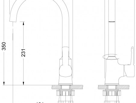 Смеситель для Кухонной Мойки «Lemark» Evitta, Хром (LM0505C)