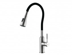 Смеситель для Кухонной Мойки «Lemark» Expert, Сталь, Черный (LM5082S-Black)