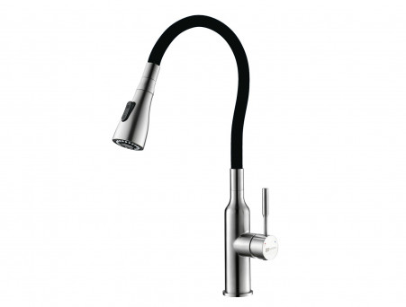 Смеситель для Кухонной Мойки «Lemark» Expert, Сталь, Черный (LM5082S-Black)