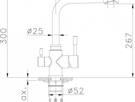 Смеситель для Кухонной Мойки «Lemark» Expert, Хром (LM5061S)