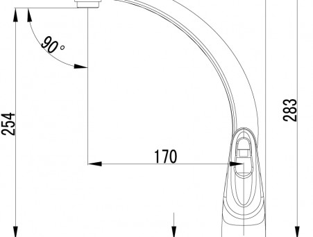 Смеситель для Кухонной Мойки «Lemark» Luna, Хром (LM4155C)