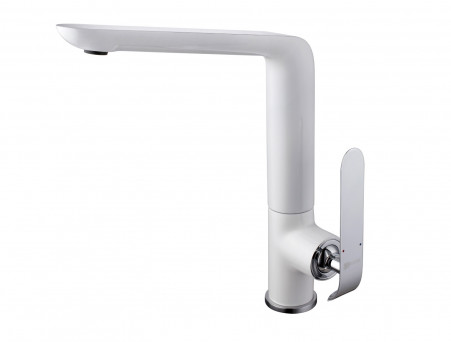 Смеситель для Кухонной Мойки «Lemark» Melange, Белый, Хром (LM4905CW)