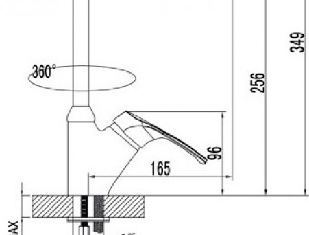 Смеситель для Кухонной Мойки «Lemark» Omega, Хром (LM3105C)