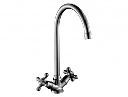 Смеситель для Кухонной Мойки «Rossinka» Н, Хром (H02-72R)