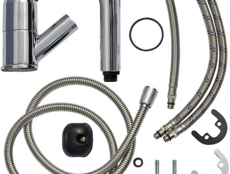 Смеситель для Кухонной Мойки «Rossinka» D, Хром (D40-25)