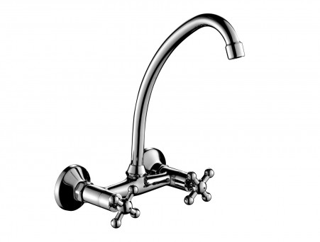 Смеситель для Кухонной Мойки «Rossinka» G, Хром (G02-73)